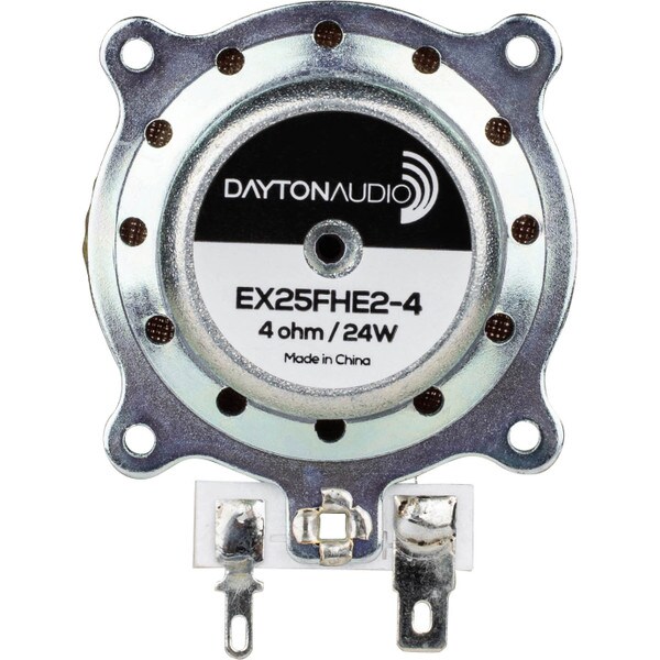 Main product image for Dayton Audio EX25FHE2-4 Framed High Efficiency 25mm Interchangeable Hardware Mount Exciter 24W 4 Ohm295-225